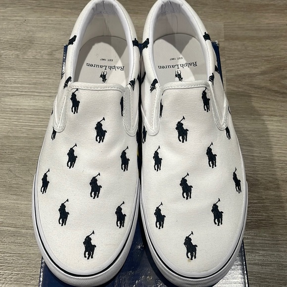 Ralph Lauren canvas slip on shoes - Picture 1 of 4